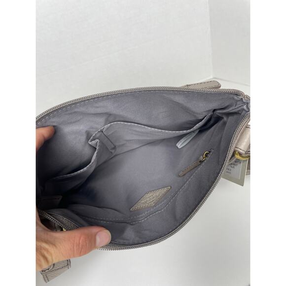NEW Fossil Tessa Crossbody Bag Taupe - Picture 5 of 6